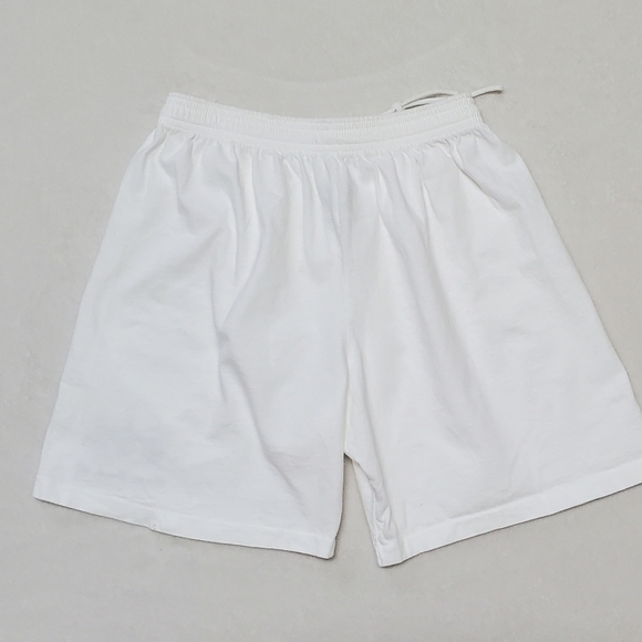 VINTAGE Cal Cru Cocoa Beach Florida White High Waisted Pull-On Casual Shorts L - Picture 8 of 11